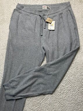 Faherty Men's Legend Fossil Grey Twill Organic Cotton Size XL